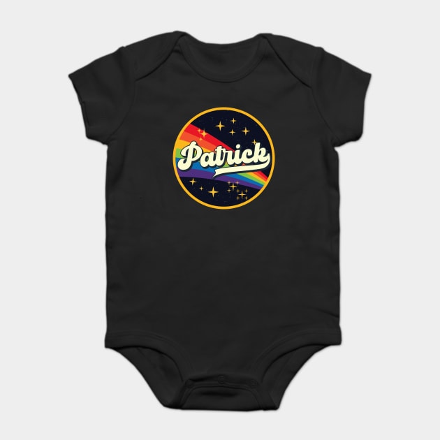 Patrick // Rainbow In Space Vintage Style Baby Bodysuit by LMW Art